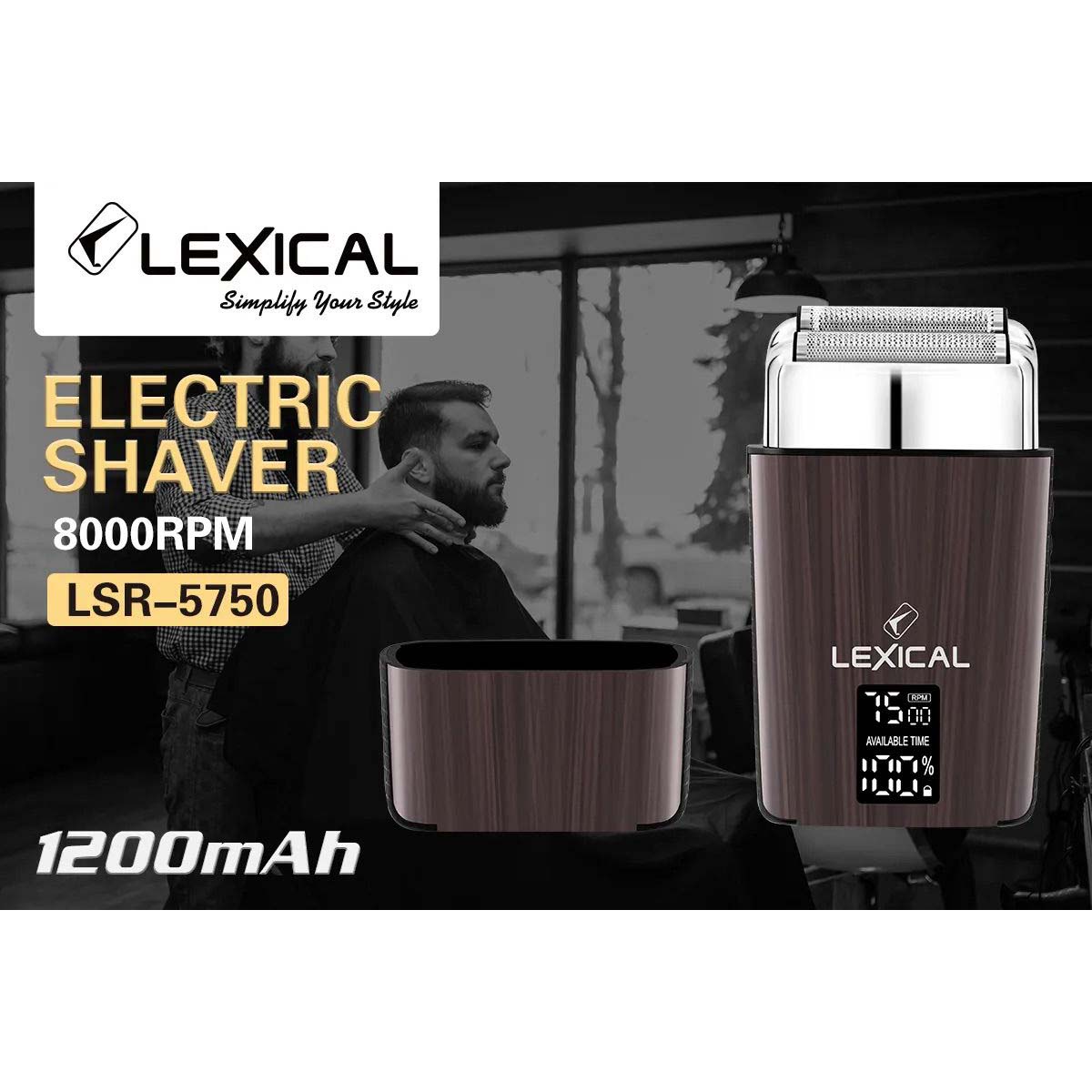 Lexical LSR-5750 Professional Elektrikli Təraş Aparatı – 8000RPM, IPX6 Suya Davamlı